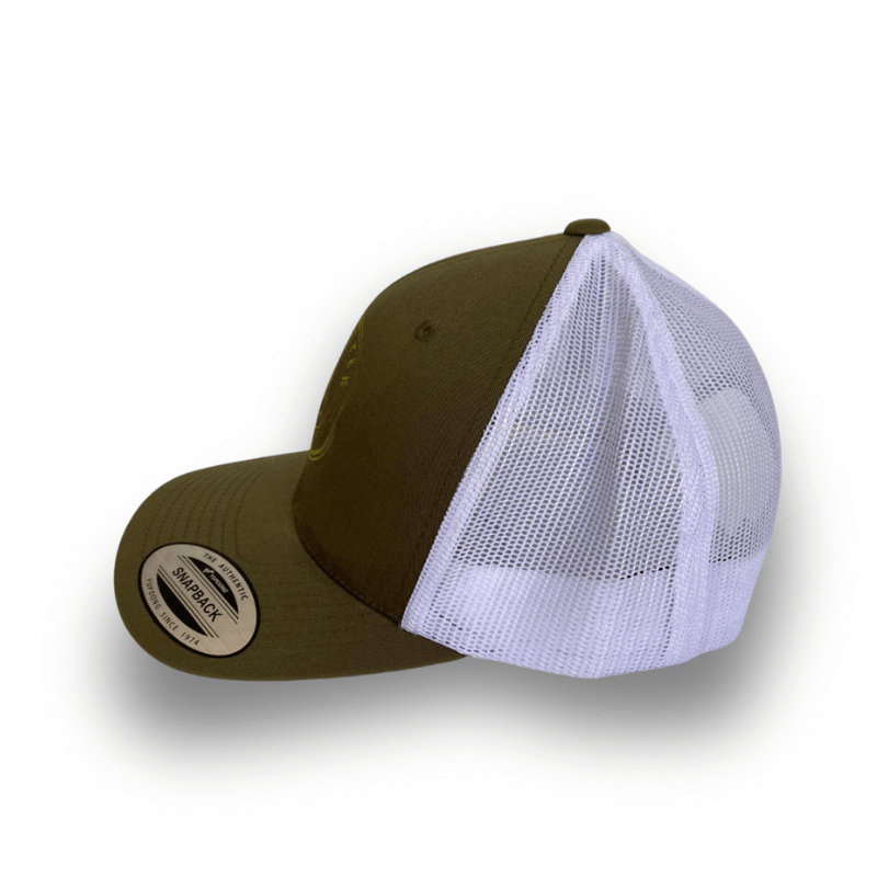 Casquette Trucker Oversteer – Vert Kaki & Blanc