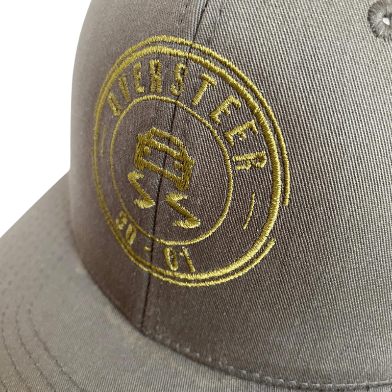 Casquette Trucker Oversteer – Vert Kaki & Blanc