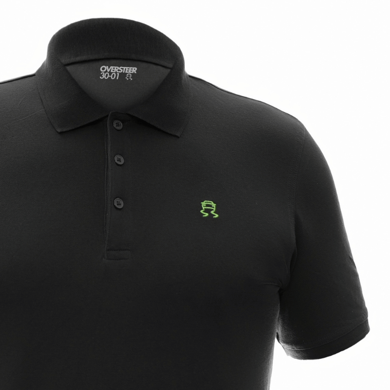 Polo Oversteer Noir – Élégance et précision
