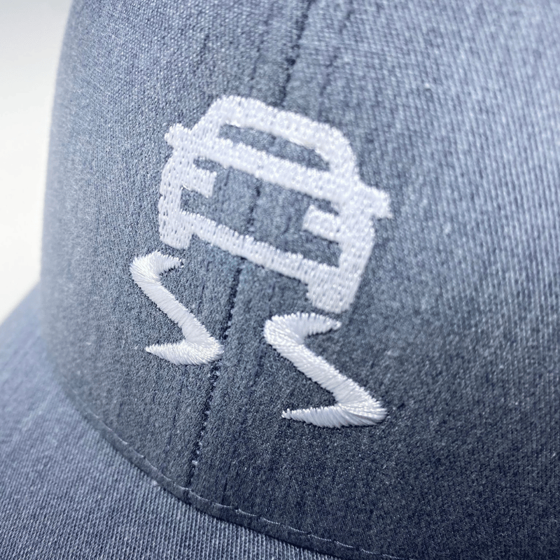 Casquette Trucker Oversteer Bleu-Gris & Blanche