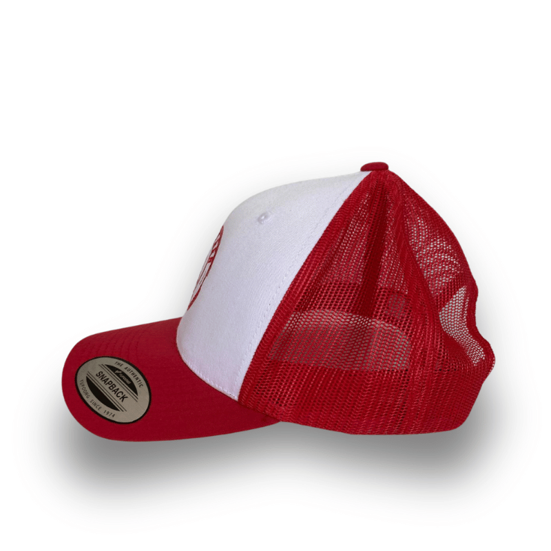 Casquette Trucker Oversteer – Rouge & Blanc