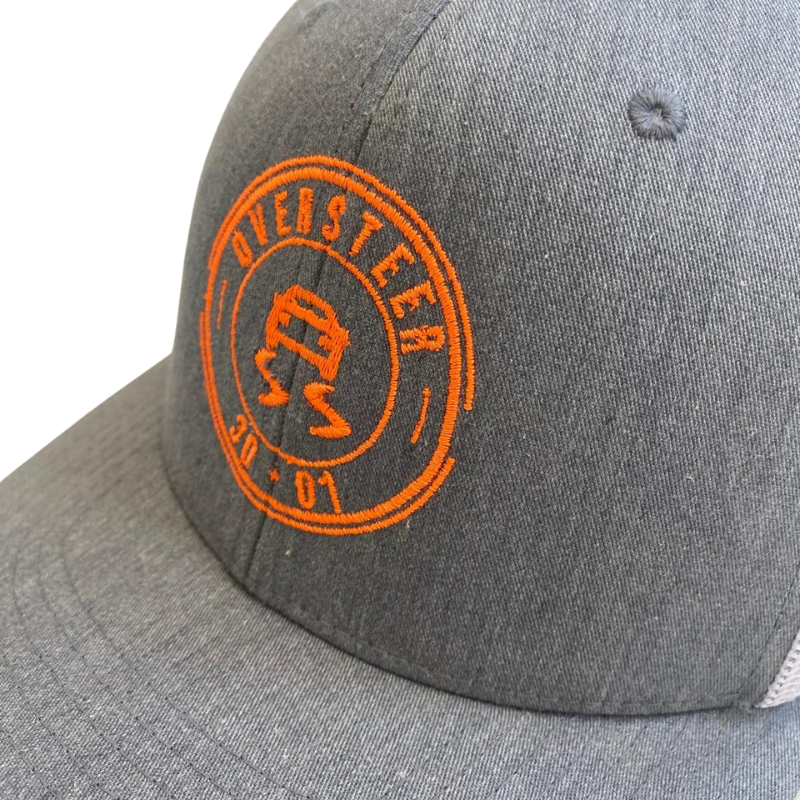 Casquette Trucker Oversteer – Orange & Gris