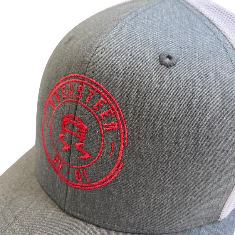 Casquette Trucker Oversteer – Rouge & Gris